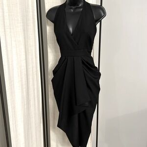 bebe Black Midi Dress
